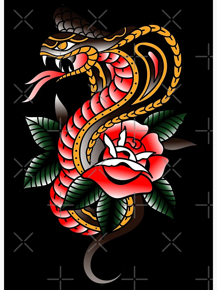 black cobra tattoo style - Buy t-shirt designs