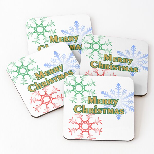 Item preview, Merry Christmas Colorful Snowflakes designed and sold by DJDesigns70.