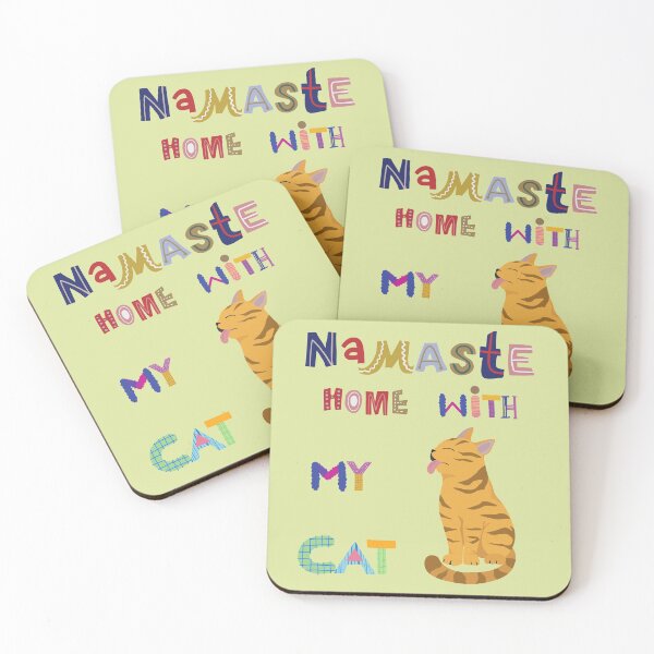 Item preview, Namaste At Home With My Cat designed and sold by Perceptible.