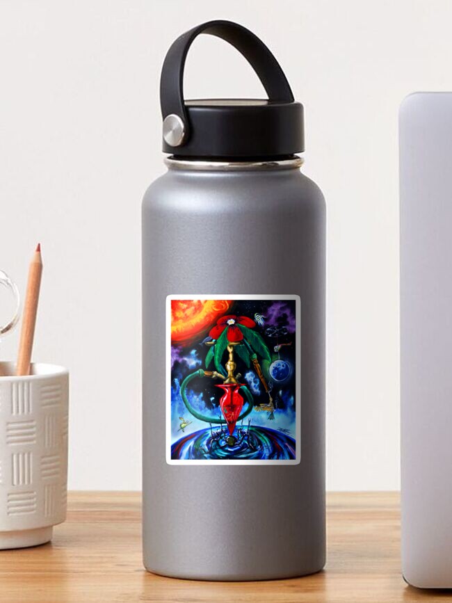 Thumbnail 1 von 3, Sticker, Kosmische Wasserpfeife designt und verkauft von Bertoni-Lee.