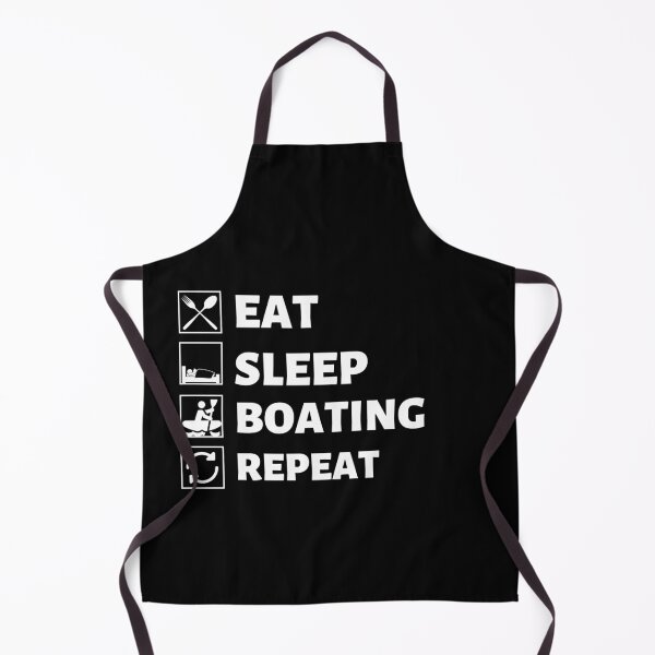 Item preview, Eat sleep boating repeat designed and sold by Hoetoons.