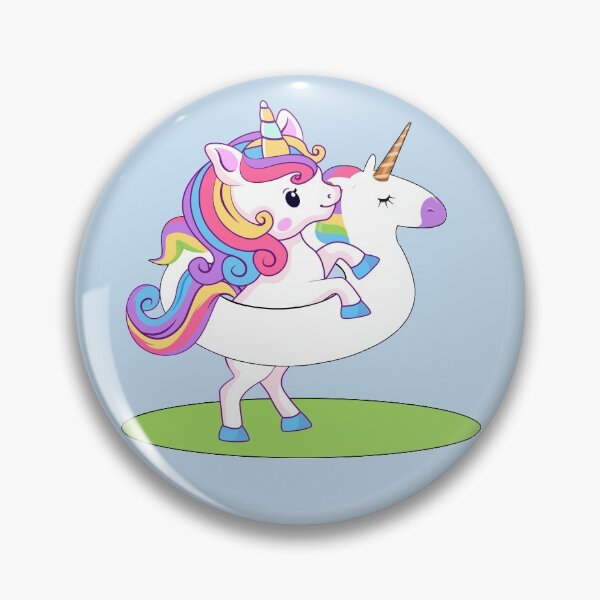 Item preview, Cute Rainbow Unicorn with Unicorn Floatie designed and sold by NadyaCC.