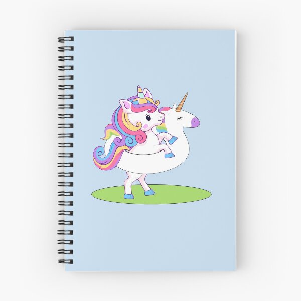 Item preview, Cute Rainbow Unicorn with Unicorn Floatie designed and sold by NadyaCC.