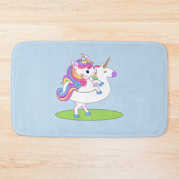 Item preview, Cute Rainbow Unicorn with Unicorn Floatie designed and sold by NadyaCC.