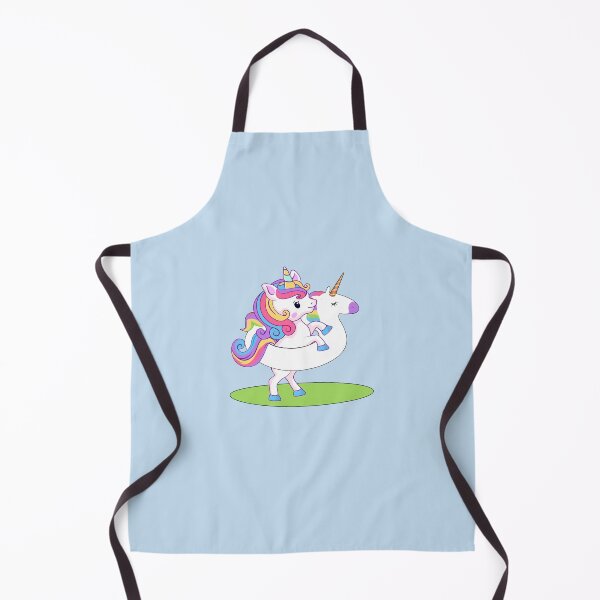 Item preview, Cute Rainbow Unicorn with Unicorn Floatie designed and sold by NadyaCC.