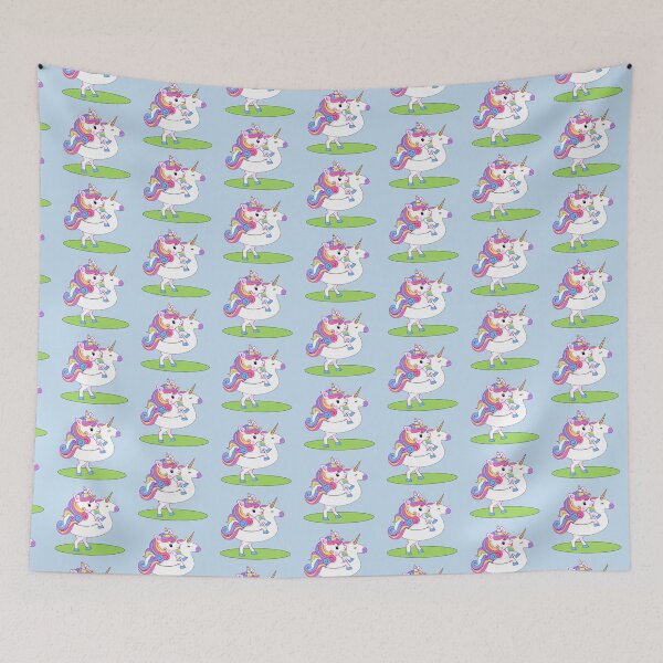 Item preview, Cute Rainbow Unicorn with Unicorn Floatie designed and sold by NadyaCC.