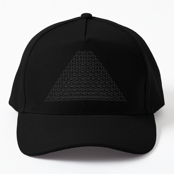 Pascal's Triangle is a triangular array of the binomial coefficients Baseball Cap