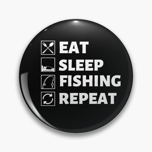 Item preview, Eat sleep fishing repeat designed and sold by Hoetoons.