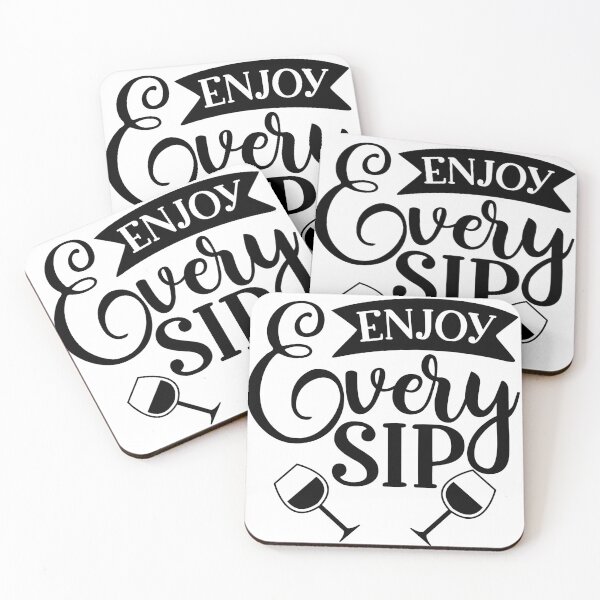 Item preview, Enjoy Every Sip. Funny Wine Lover Design. designed and sold by That Cheeky Tee.