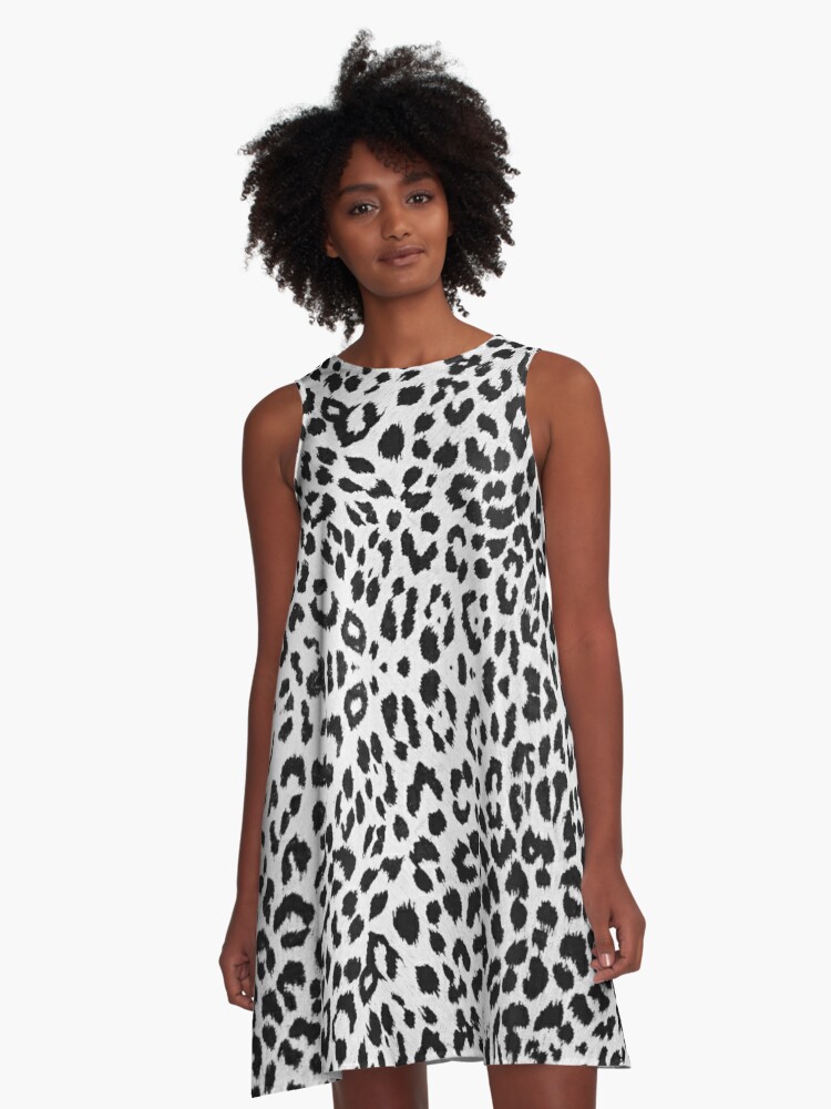 White 2025 cheetah dress