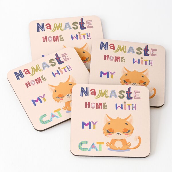 Item preview, Namaste At Home With My Cat designed and sold by Perceptible.