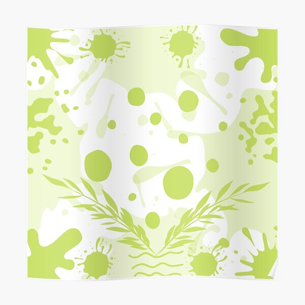 Light Green Quiet Spot Poster