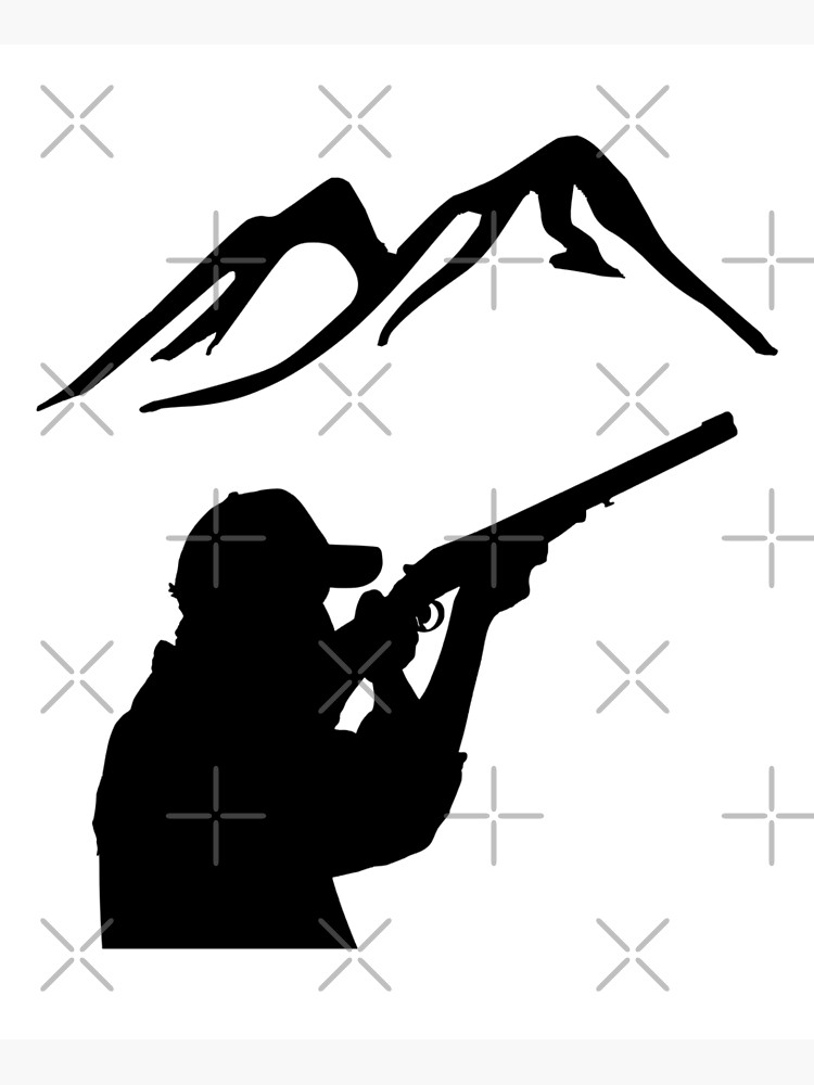 Poster for Sale avec l uvre Silhouette De Montagnes Et Un