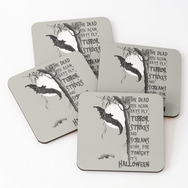 Item preview, The dead rise again, bats fly, terror strikes and screams echo, for tonight it's Halloween. designed and sold by hasbeenz.