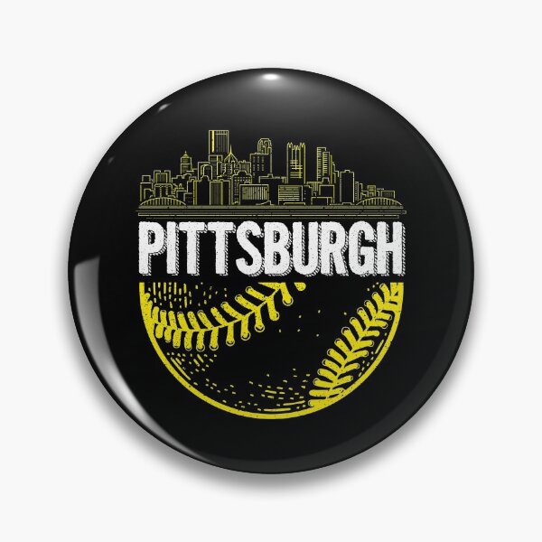 Artikelvorschau, Pittsburgh Baseball Cityscape Distressed entworfen und verkauft von Dressed For Duty.