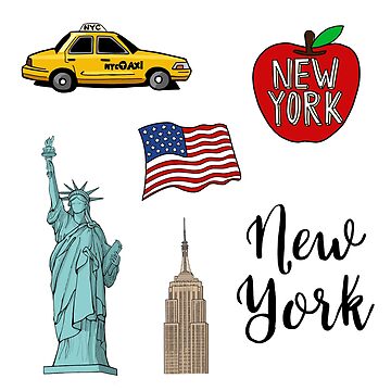 Artwork thumbnail, New York Travel Sticker - NYC by Urbancrew2