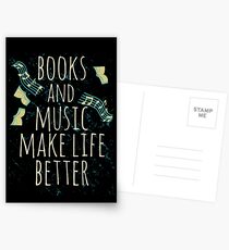 Postales los libros y la música mejoran la vida # 1