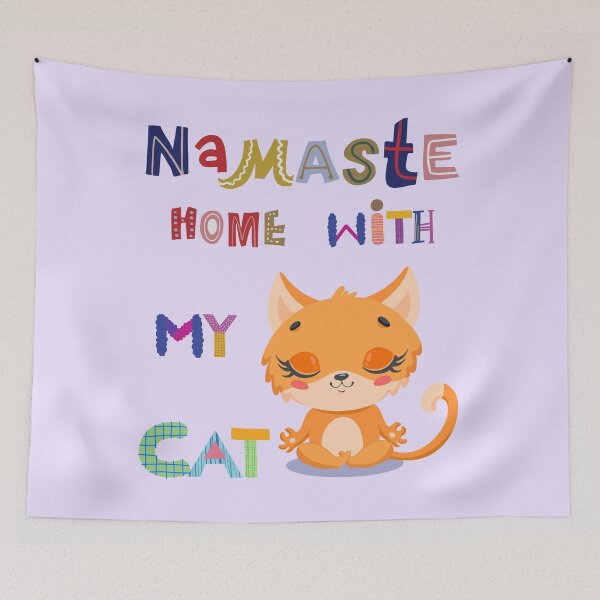 Item preview, Namaste At Home With My Cat designed and sold by Perceptible.