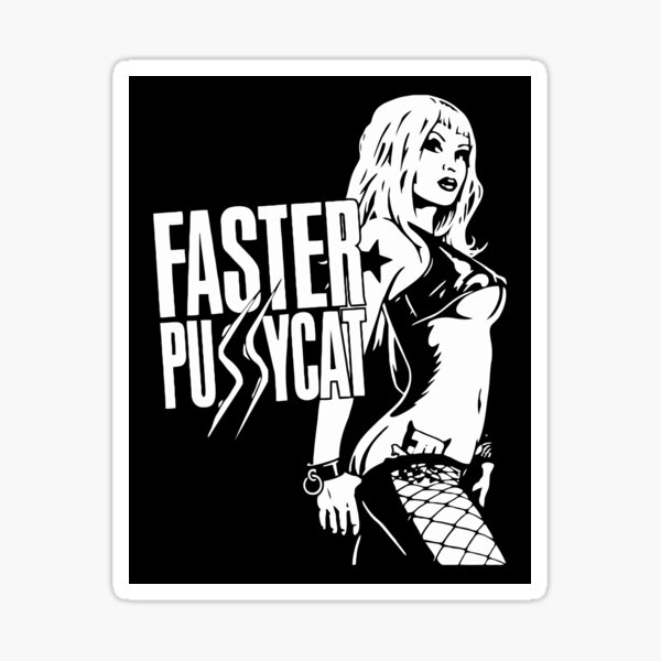 Pussycat Faster 2 Punk Girl Sticker By Jullisahuy Redbubble 