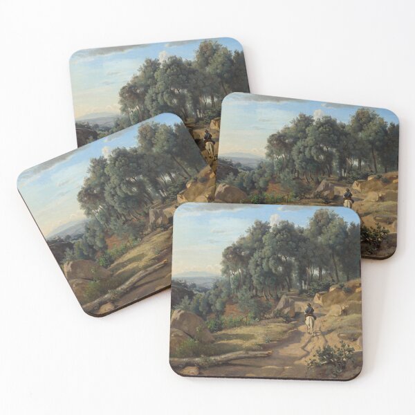 Item preview, A View near Volterra - Jean-Baptiste-Camille Corot designed and sold by Vivanne-art.