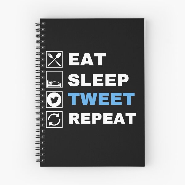 Item preview, Eat sleep tweet repeat designed and sold by Hoetoons.