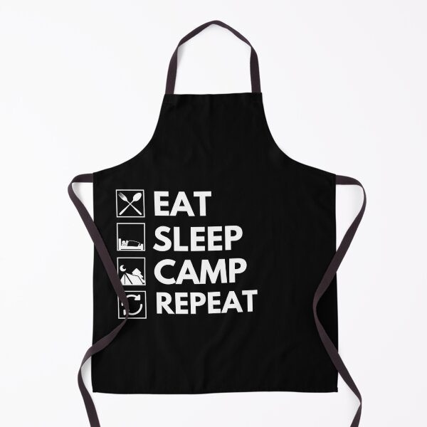 Item preview, Eat sleep camp repeat designed and sold by Hoetoons.