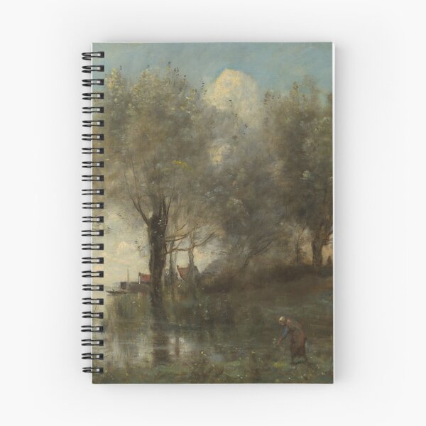 Item preview, Jean-Baptiste-Camille Corot - A Pond in Picardy designed and sold by Vivanne-art.