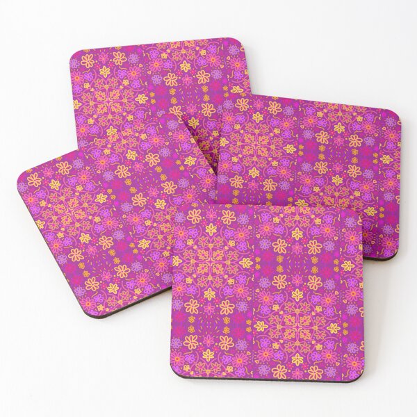 Item preview, Bright flowers on dark purple designed and sold by Veradesignz.