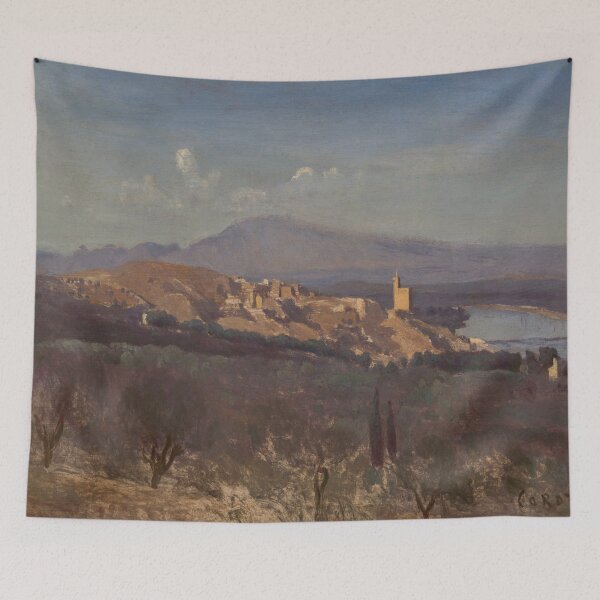 Item preview, Jean-Baptiste-Camille Corot - Villeneuve - les Avignon designed and sold by Vivanne-art.
