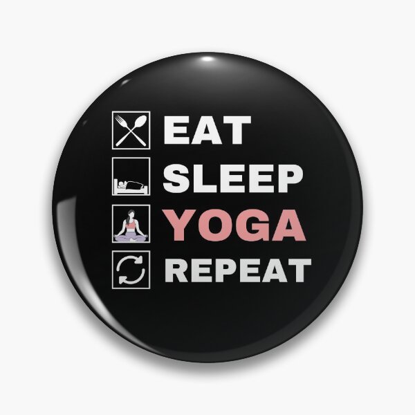 Item preview,  Eat sleep yoga repeat designed and sold by Hoetoons.