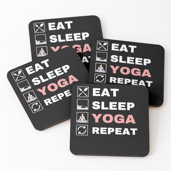 Item preview,  Eat sleep yoga repeat designed and sold by Hoetoons.