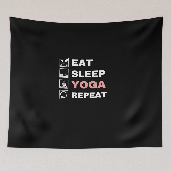 Item preview,  Eat sleep yoga repeat designed and sold by Hoetoons.