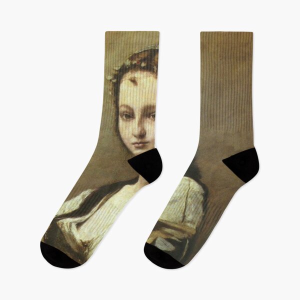 Item preview, Jean-Baptiste-Camille Corot - Woman with a Pear designed and sold by Vivanne-art.