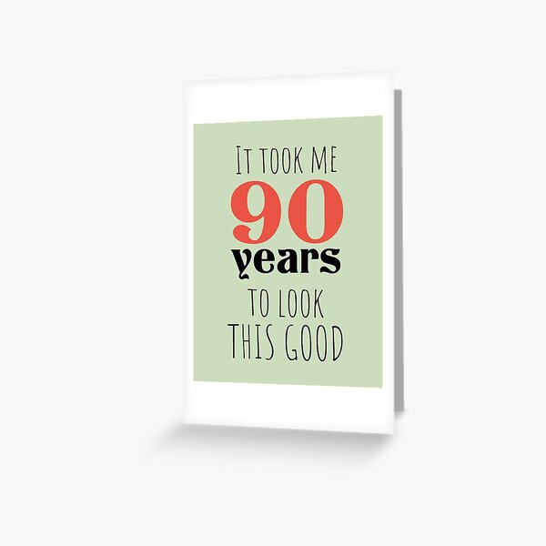 Cartes De Vœux Sur Le Theme 90e Danniversaire Redbubble