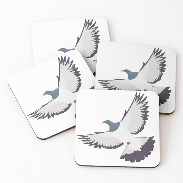 Item preview, Flying Kereru (New Zealand Wood Pigeon) designed and sold by Rebeccatiana.nz.