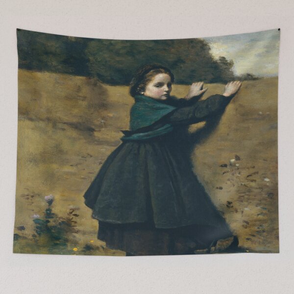 Item preview, Jean-Baptiste-Camille Corot - The Curious Little Girl designed and sold by Vivanne-art.
