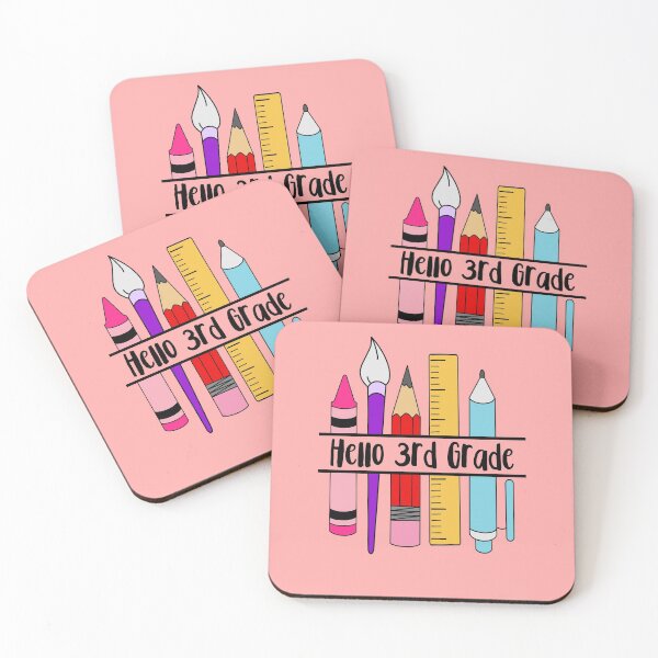Item preview, hello 3rd grade for the first day back to school  designed and sold by champagnemoment.