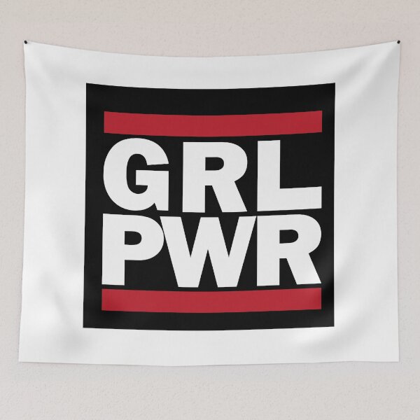Item preview, GRL PWR Girl Power Run Dmc designed and sold by ArtByAlexBubble.