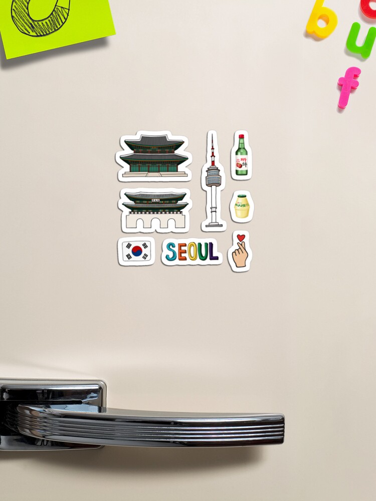 Seoul Sticker - soju - bnanamilk - seoul travel - seoul art