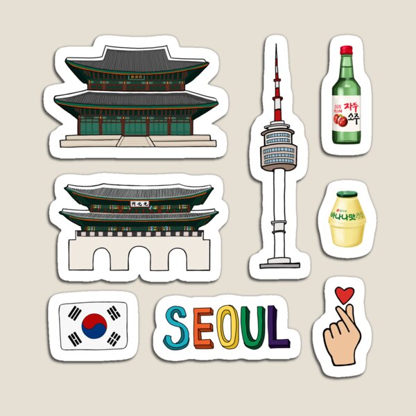 ★25SS 韓国限定★Palace Seoul 2 Seoul Sticker Pack mo,small,flatlay,