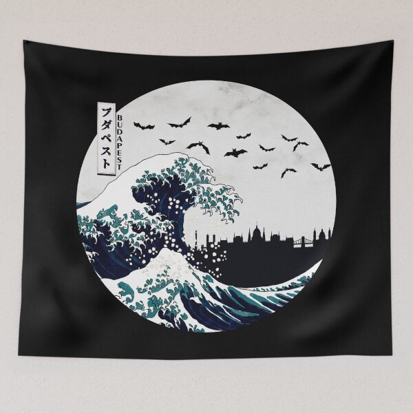 Item preview, Budapest Kanagawa Wave Dark designed and sold by DFerraz.