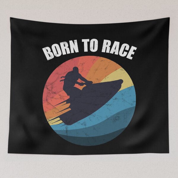 Item preview, Copy of Powerboat Racing Jet Ski Born to Race Summer Ocean Design designed and sold by justjonboy.
