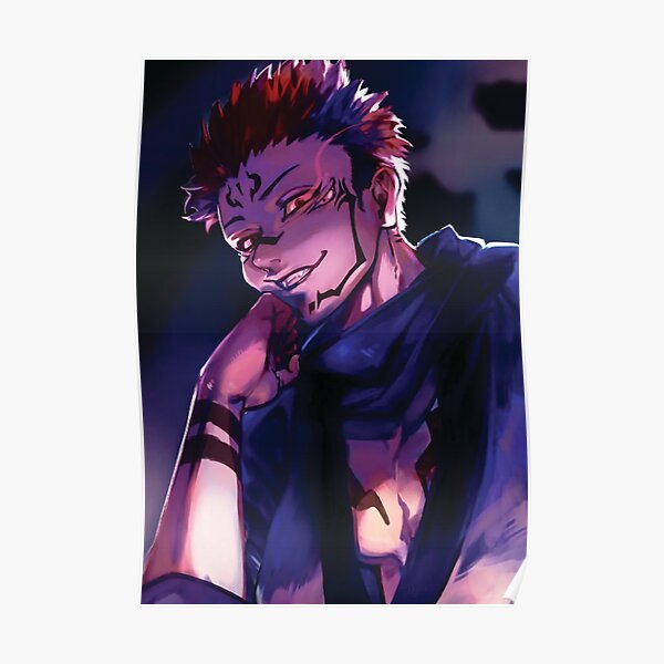 Ryomen Sukuna Fan Art Sukuna Poster Jujutsu Kaisen Minimal Art Home ...