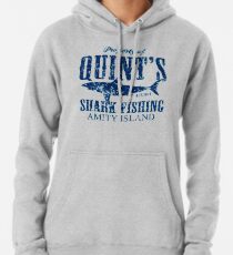 Quints Shark Angeln Amity Island Hoodie