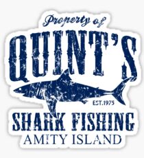 Quints Shark Fishing Amity Island Sticker