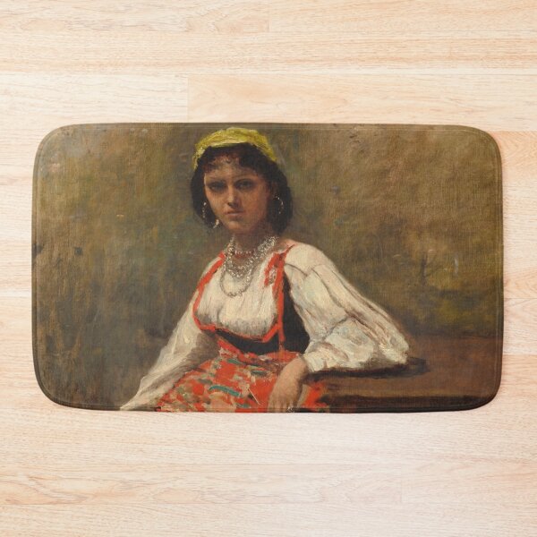 Item preview, Jean-Baptiste-Camille Corot - Italian Woman designed and sold by Vivanne-art.