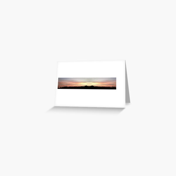 Sunset 723 Mirror LONG Greeting Card