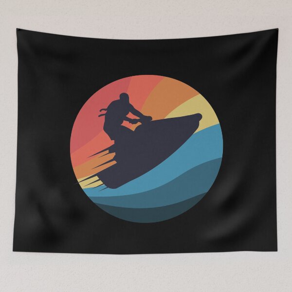 Item preview, Powerboat Racing Jet Ski Born to Race Summer Ocean Design designed and sold by justjonboy.