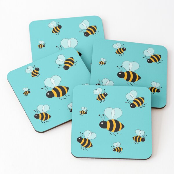 Item preview, Cute Bumblebee Swarm - Nature Pattern designed and sold by JulieSouster.
