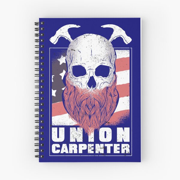 Item preview, Union Carpenter:  Proud Union Worker, Bearded Skull designed and sold by Holiday-Art.